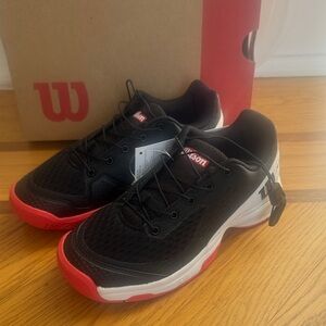 Wilson Black and Red Sports Sneakers